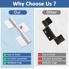 SAQXK 2pcs 9 Inch Aluminum Greaseable Weld on Door Hinges