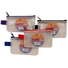 Mini (13 x 8cm) Tuff Bag Heavy Duty Strong Waterproof Storage Zip Wallets