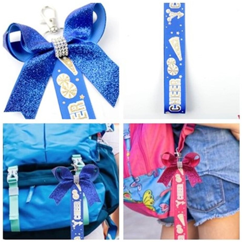 champracer 2 Pieces Cheer Bow Keychain, Cheerleading Keychain, Bow Knot