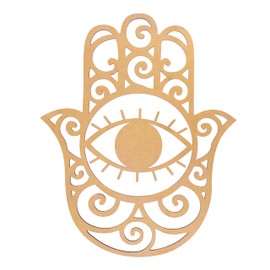 Decorvell 12" Hamsa Hand Wall Art – Sacred Geometry Design, Crystal Grid, Chakra, and Wooden Meditation & Yoga Wall Decor. Perfect for Spiritual Altars and Zen Spaces. A Meaningful Gift for Mindfulness and Spirituality.