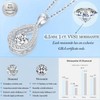 LAVUMO 1CT VVS1 Dancing Moissanite Necklace 925 Sterling Silver Brilliant