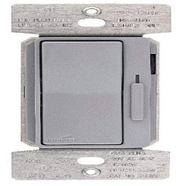Eaton DLC03P-GY 300-Watt Dimmable LED/Compact Fluorescent/600-Watt Incandescent/Halogen Decorator Dimmer with Preset, Gray