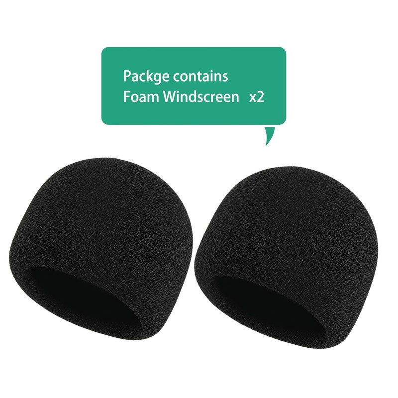 Rigych Microphone Windscreen, Professional Pop Protection, Large Foam Microphone for