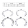 4pcs Horseshoes Aluminum Alloy Light Weight Reliable Practical Horse Riding
