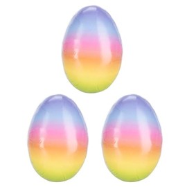 Ideen mit Herz Eggs with Colour Gradient, Fillable, Pack of 3, Rainbow, Easter Surprise, Spring & Easter, Decoration, Gift, 9 cm High