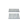 QCAA Heavy Duty Surface Bolt, Steel, 6", Brushed Chrome Finish,