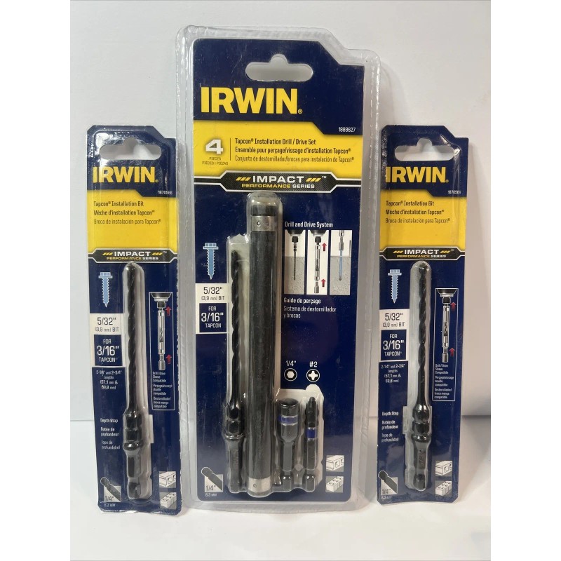 IRWIN Tools 5/32 Masonry Drill Bit For 3/16” TapCon Concrete