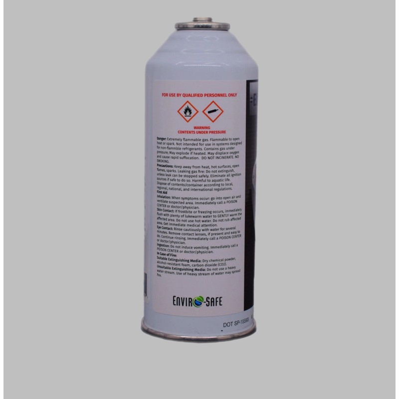envirosafe R290 Refrigerant, 6 Cans + Charging Gauge | Inverted