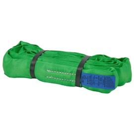 Mytee Products 10 ft Green Polyester Endless Round Sling 5300 LBS Vertical Capacity | 4200 LBS Choker | 10600 LBS Basket | Heavy Duty Endless Sling for Wrecker Recovery, Lifting & Towing