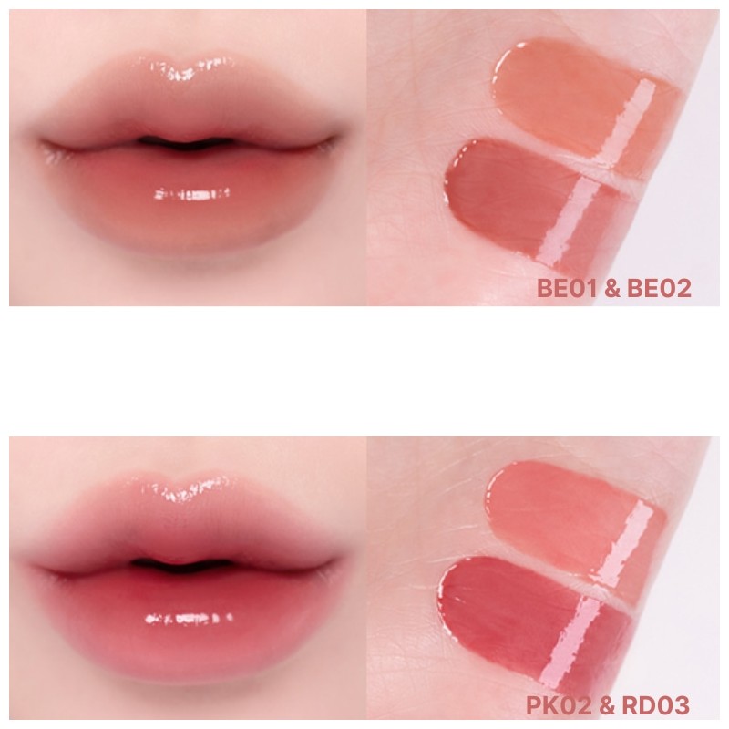 BANILA CO Glow Veil Tint 3.8g*2ea, Color1#$%Color2:PK01 Nudy Near-BE01 Lavish