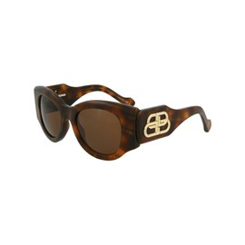 Balenciaga Round/Oval Sunglasses Havana Havana Brown Luxury Eyewear Made In Italy Acetate Frame Designer Fashion for Everyday Luxury