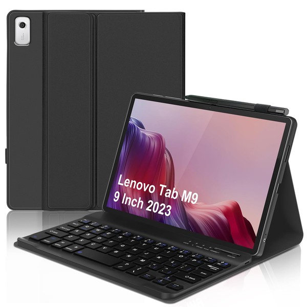 for Lenovo Tab M9 9 Inch 2023 Case with Keyboard,