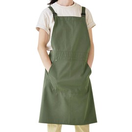 Small snail Artist Apron with Big Pocket Japanese Style Aprons Pottery Apron Art Apron Adult Painting Smock for Artistic Creation, Ceramics, Painting