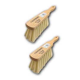 Newman and Cole Handbürsten aus Naturholz – Wählen Sie aus harten harten Borsten oder weichen Borsten mit natürlichen oder synthetischen Borsten (2 x weiche Synthetikborsten).
