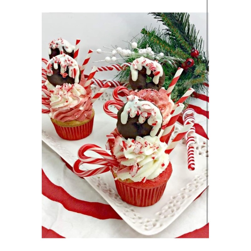 Peppermint Mini Candy Canes, Individually Wrapped Candies, Bulk Christmas Candy