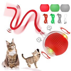 SZMDLX Interactive Play Ball for Cats, 3 Modes Cat Toy Ball, Electric, Quick Movable Cat Toy, Interactive, Smart Magic Ball for Cats