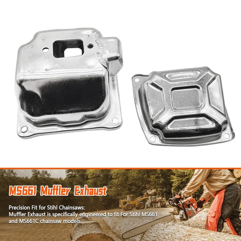 1144-140-0600 Exhaust Muffler Compatible with STIHL Chainsaw MS661 MS661C Lawn