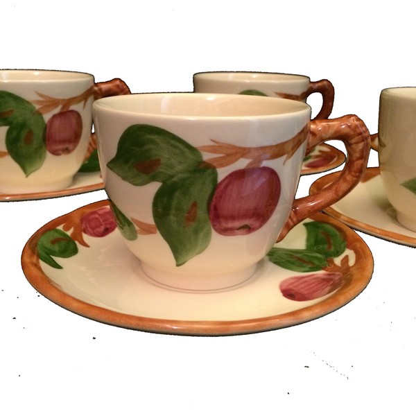 Franciscan Apple Cups & Saucers