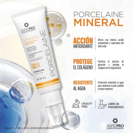 Aspidpro Porcelaine Mineral Protector Solar Crema