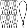 wonkeken 15-Piece Bungee Cords with Hooks - 25cm/9.8in Multi-Purpose Rubber