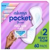 Always Pocket FlexFoam Heavy Flow Pads with Wings, 60 ct.