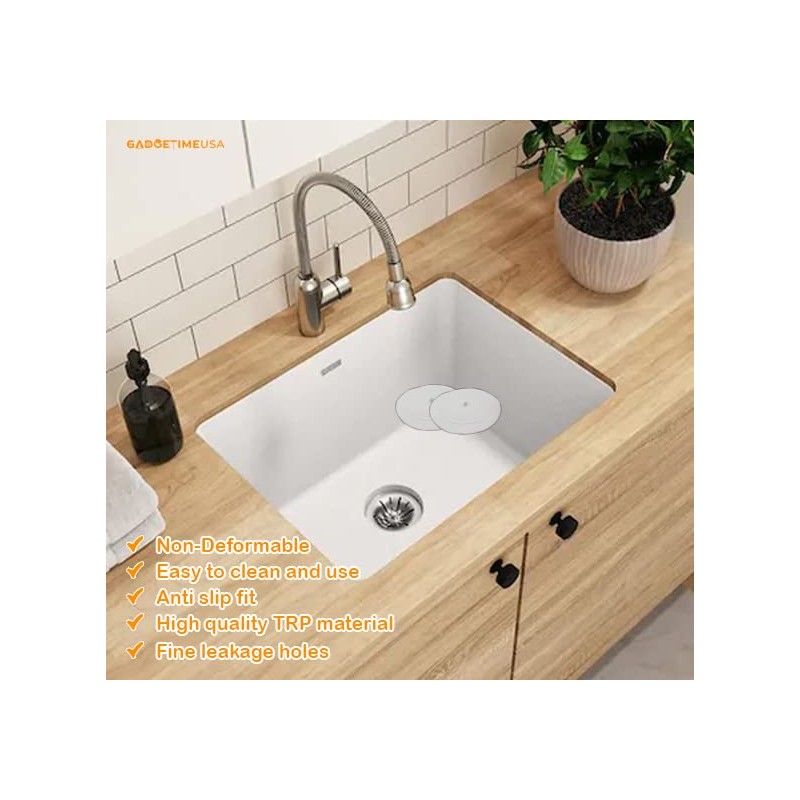 Gadgetime USA Suction Drain Cover Set - Shower Silicone Stopper