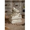 SOFE Column Pedestal Stand for Decoration Display, Distressed White Small