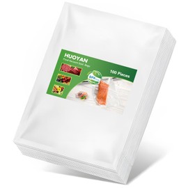 15X25cm Vacuum Food Preservation Bag 100PCS Vacuum Sealer Bags Transparent Food Packaging Bag Vacuum Seal Freezer Bags Compatible with All Vacuum Machines PreCut Bags ﻿