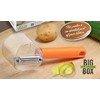 JE Fruit Peeler with Container Multi-Function 2-Way Vegetable Peeler with