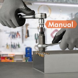 Rivet Nut Installation Tool Set Flat Head Rivnut Threaded Insert Nut Kit SAE & Metric for Metal Heavy Duty Zinc Plated Nutsert (5/16-18(Rivet Nut Tool-25pcs, Stainless))