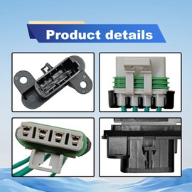 Pleoos Blower Motor Resistor Kit with Wire Harness Compatible With Toyota Tacoma 2005-2017 Replace# 8713804050 8713804052 RU1435 4P1650 973-582 973582