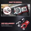 2PCS Battery Terminal Connector, Positive & Negative Auto Battery Cable