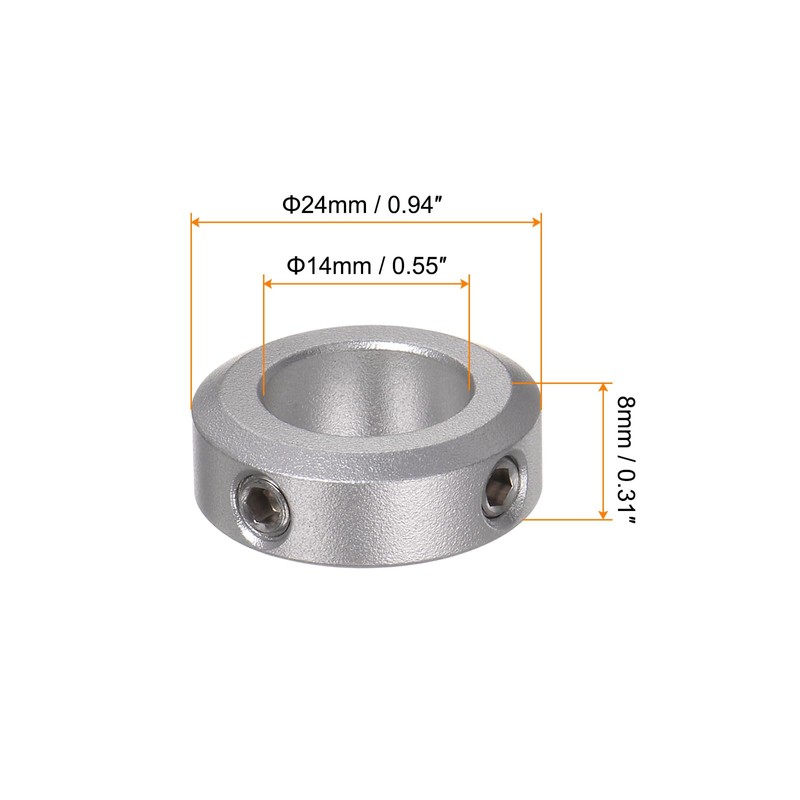 QUARKZMAN Set of 2 Adjusting Rings 14 mm Bore 24