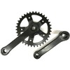 Crankset 36T Steel Black 127 mm