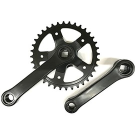 Crankset 36T Steel Black 127 mm