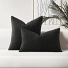 HAUSSY Set of 2 12x20 Decorative Throw Pillow Covers, Soft