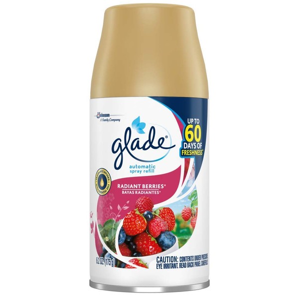 5 Glade Automatic Spray Air Freshener Refill,Radiant Berries 6.2 Ounce Pack of 5