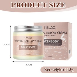 Beef Tallow Skincare 113 g Tallow Cream Five Spices Beef Tallow Cream, Anti-Wrinkle Moisturising Cream for Repair Damaged Dry Skin, Makes Skin Softer and Smoother