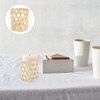 4pcs Bamboo Woven Candle Holders, Handmade Tea Light Holders for