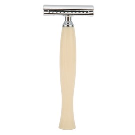 Safety Razor Double Edge Safe Accurate Shaving Simple Operation Practical Durable Manual ShaverBeige