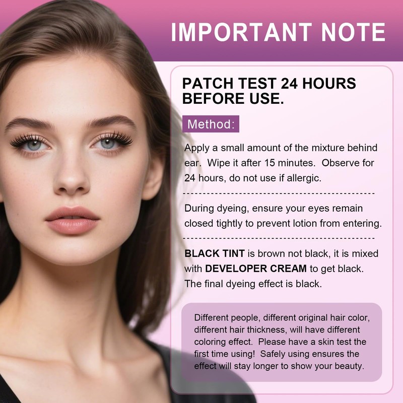 2-In-1 Brow & Lash Tint Kit, Black Eyelash & Eyebrow