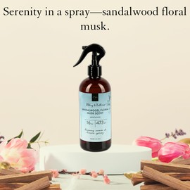 Abbey & Sullivan Linen Spray, Meditation, Fabric Freshener and Odor Eliminator, Pack of 2, 16 oz