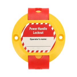 Electrical Panel Handle Lock 13 Hole Strap 2 Clamps Lockout Tagout Lock for Industrial Power Isolation Area