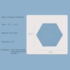 LAJAR 8 Pcs Hexagon Felt Bulletin Board Tiles, Self Adhesive