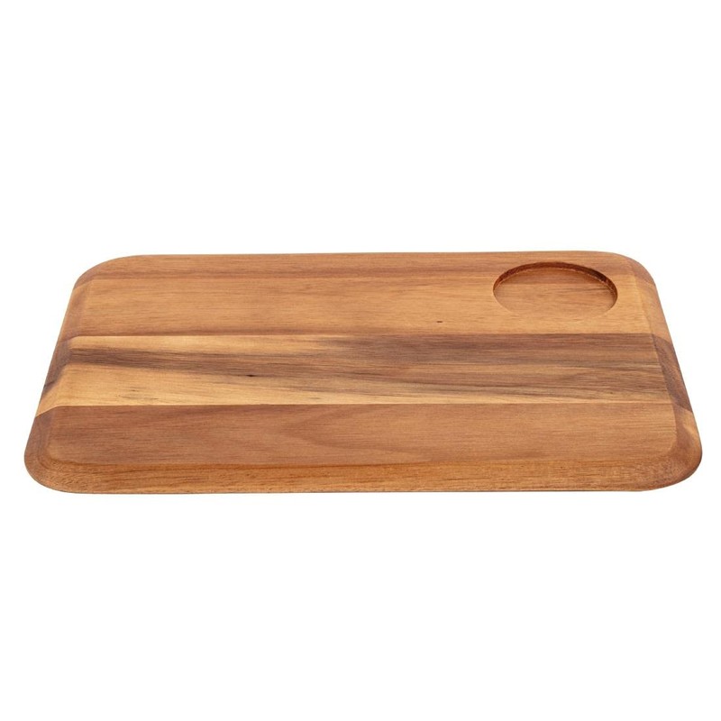Olympia Rectangular Wooden Board for Presentation Serving Gastropub-Look 340mm