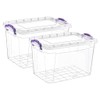 3L - 2pc Plastic Containers Storage Boxes with Lids Food