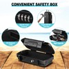 HUANLANG Portable Safe Lock Box with Combination Lock Mini Beach
