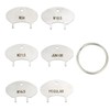 Tinoaly 6pcs Stainless Steel Faucet Aerator Key Wrench with Ring,