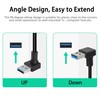 GELRHONR 90 Degree USB Type C Cable, Up Down Angle