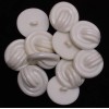 Field's Fabrics 24 Count Buttons - 1.125" Off-White Plastic Raised